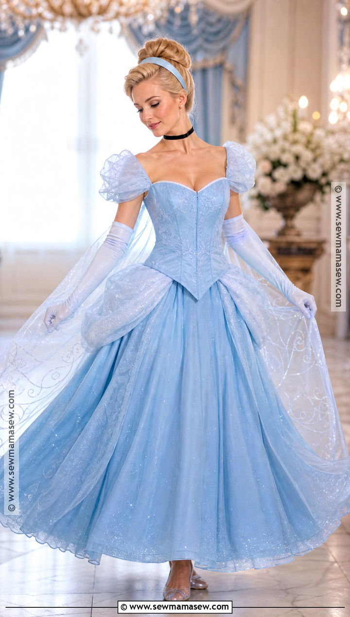 Cinderella Costume - 35 blonde hair halloween costumes ideas