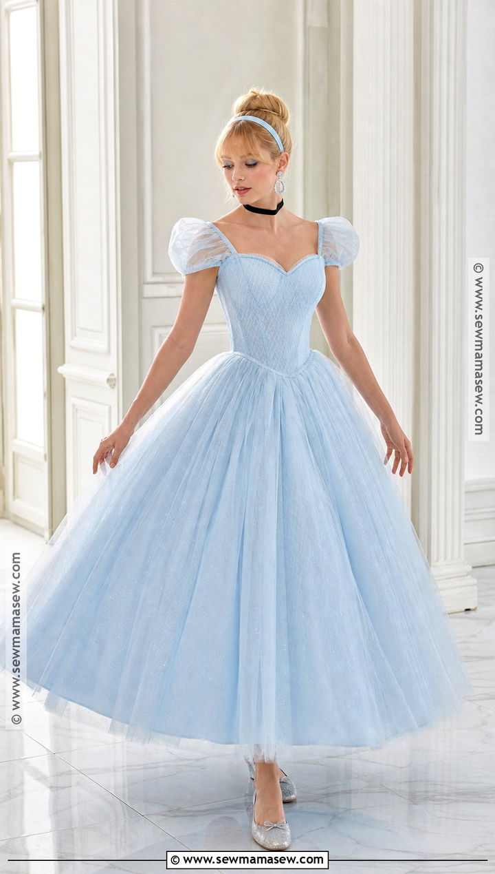 Cinderella Costume With Blue Ball Gown - 30 disney dress up ideas