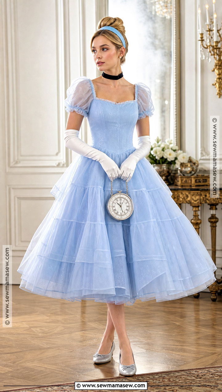 Cinderella Costume With Blue Ball Gown - 40 disney costume ideas