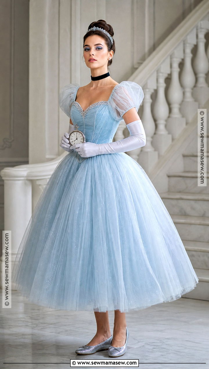 Cinderella Costume With Blue Ball Gown - 50 costume ideas for women