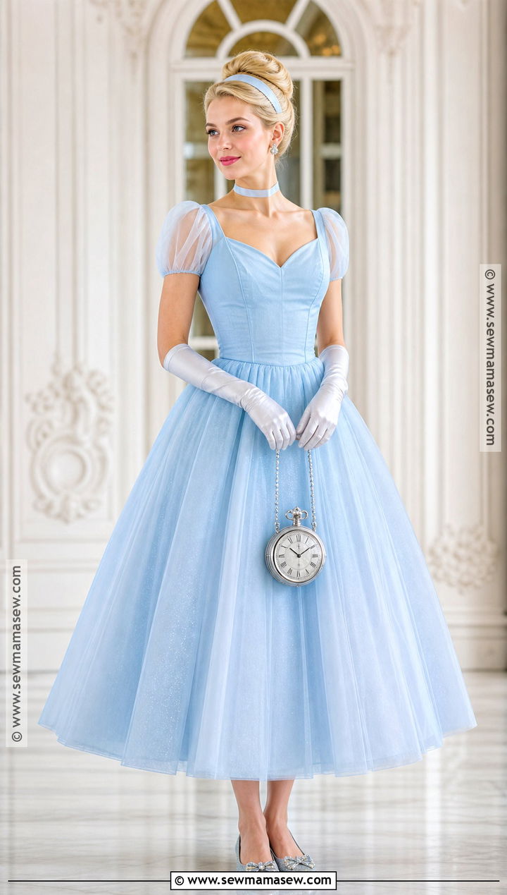 Cinderella Costume With Blue Gown - 35 costume ideas for women