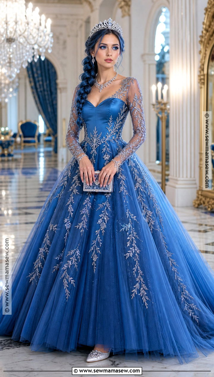 Cinderella Descendants Costume With Blue Ball Gown - 35 descendants costumes