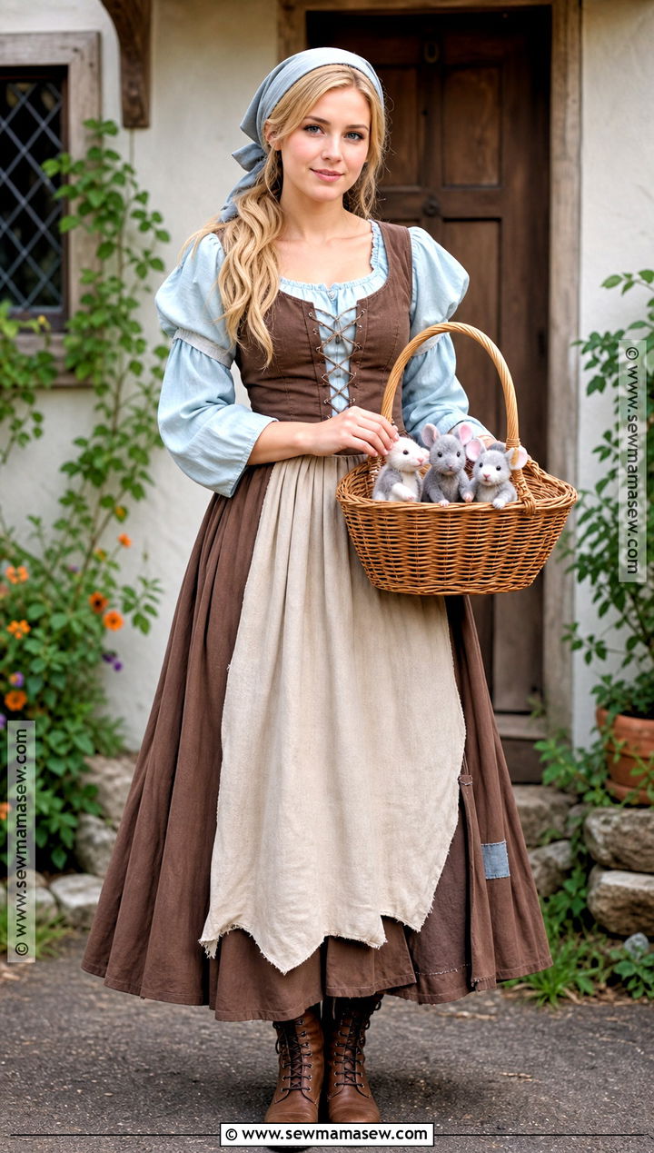 Cinderella Maid Costume - 45 princess halloween costume ideas