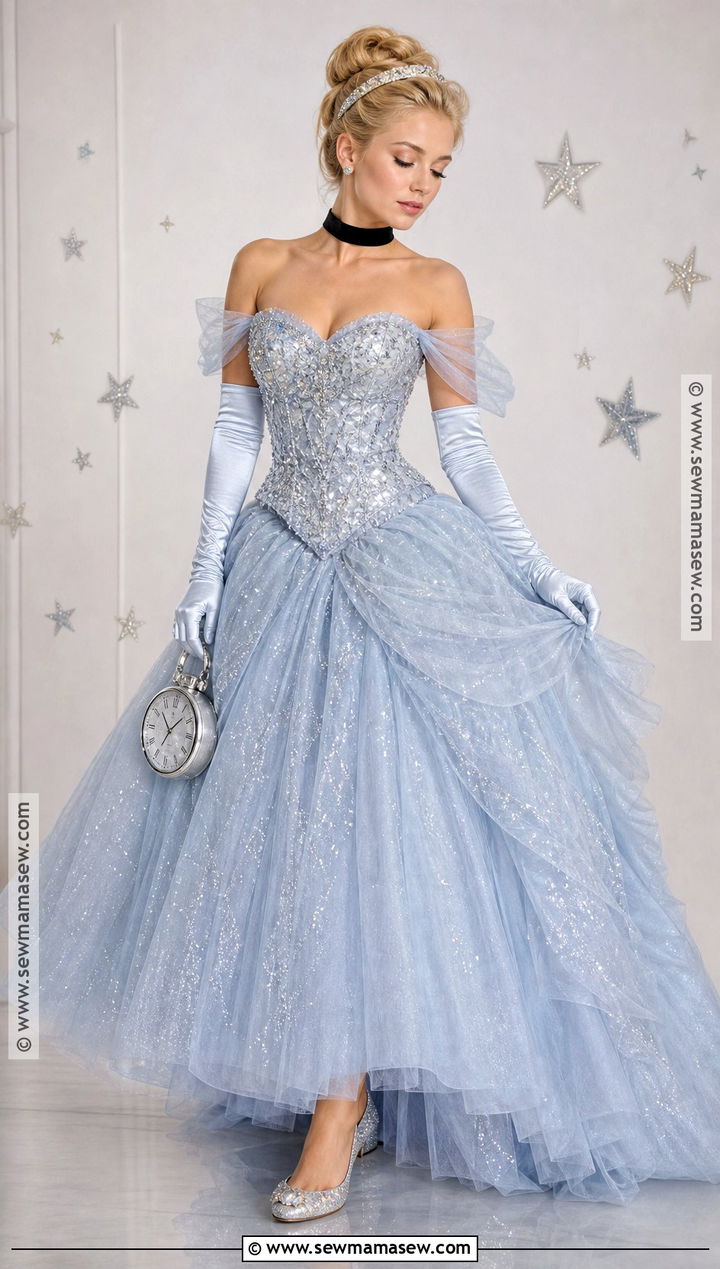 Cinderella Silver Transformation Costume - 45 disney princess costumes