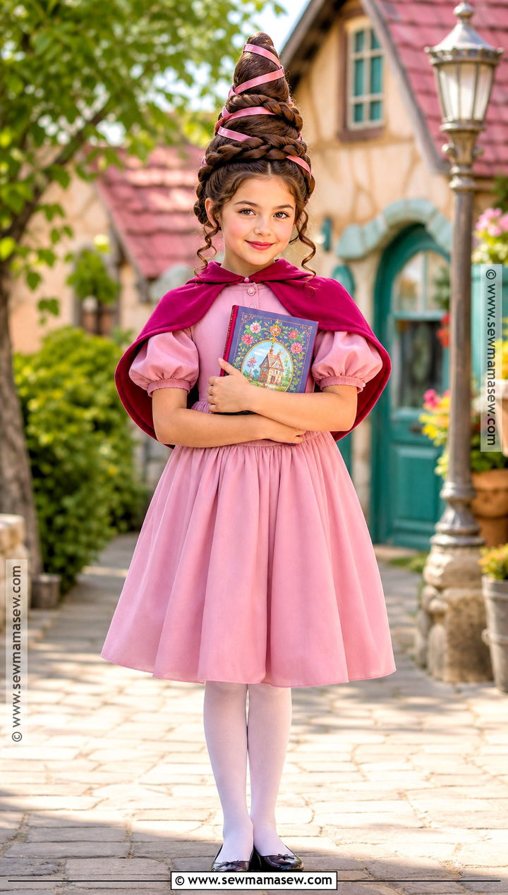 Cindy Lou Who Costume With High Braided Hair - 30 dr seuss characters dress up ideas