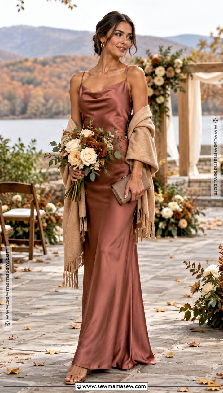 Cinnamon Rose Bridesmaid Dress - 20 bridesmaid dresses fall colors