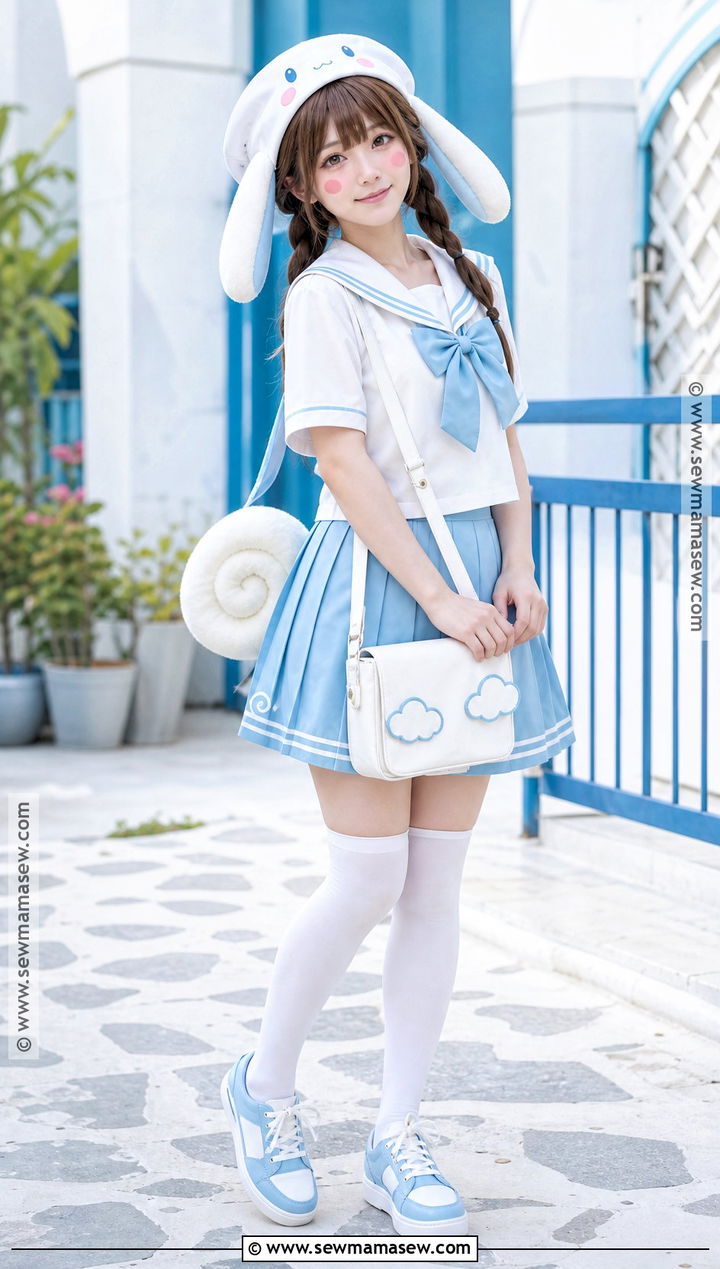 Cinnamoroll Sailor Costume With Pleated Skirt - 30 cinnamoroll costume ideas