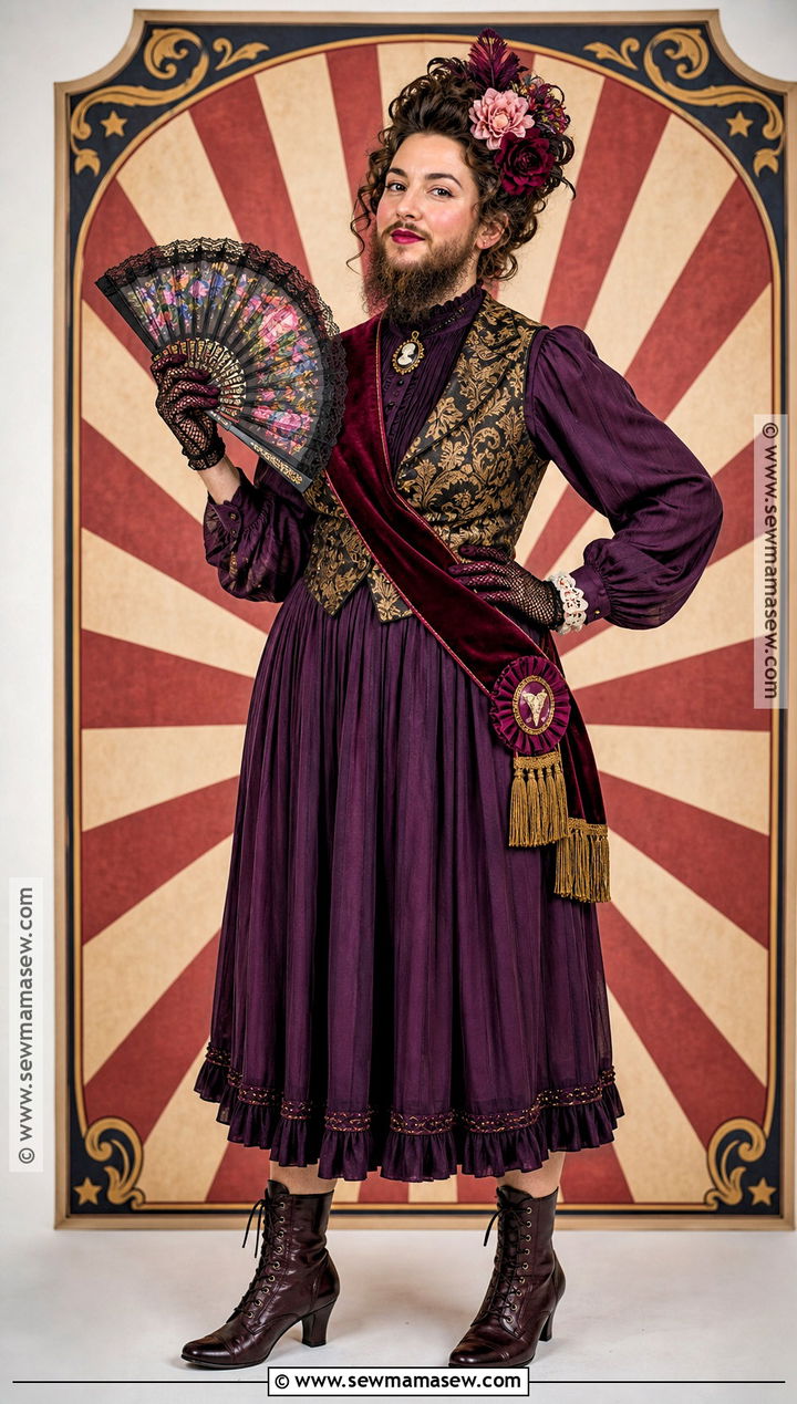 Circus Bearded Lady Costume - 30 Circus Costume Ideas for Women