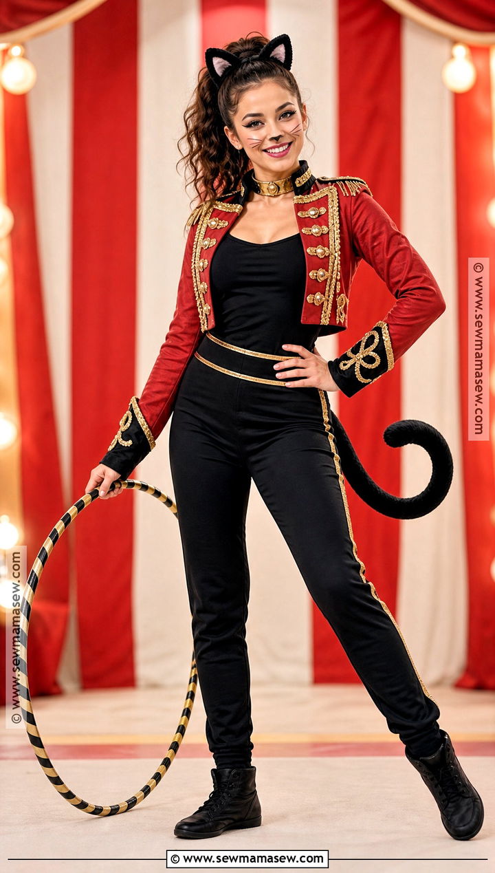 Circus Black Cat Costume With Ringmaster Jacket - 45 black cat halloween costume ideas