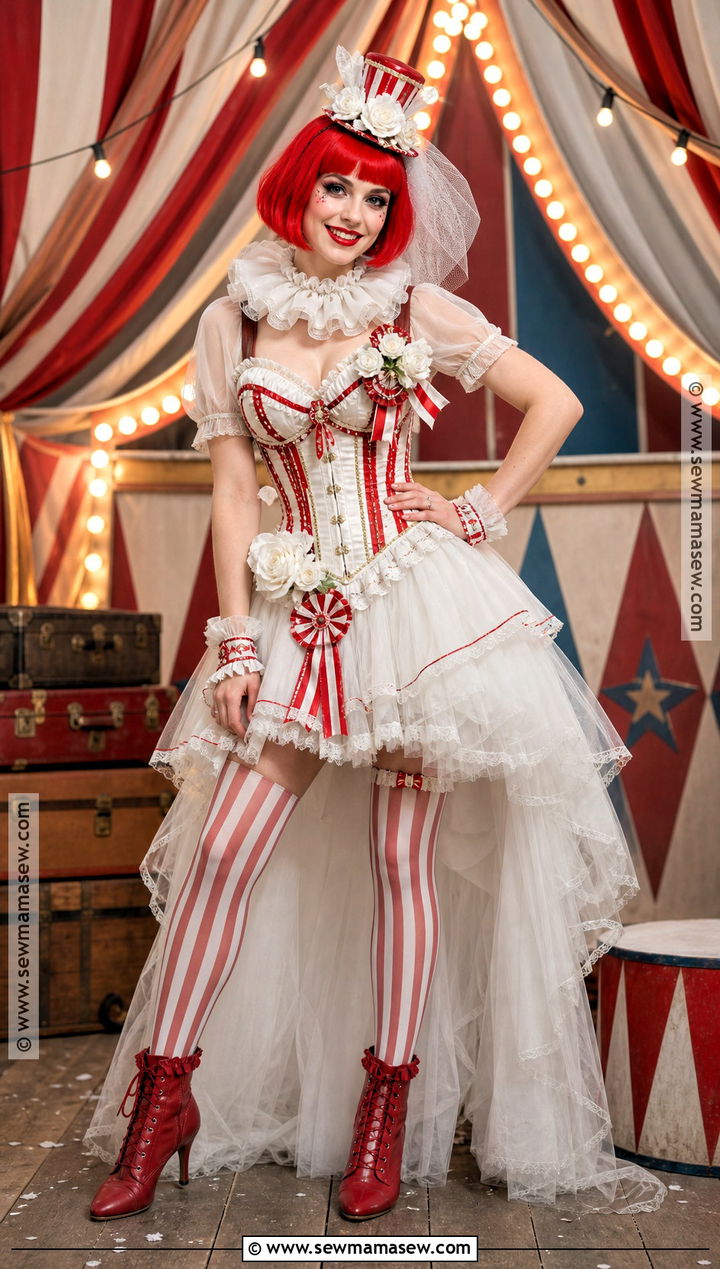 Circus Bride Costume - 30 halloween bride costumes