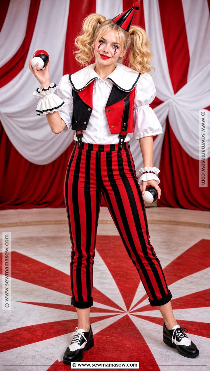 Circus Clown Harley Quinn Costume - 50 harley quinn costume ideas