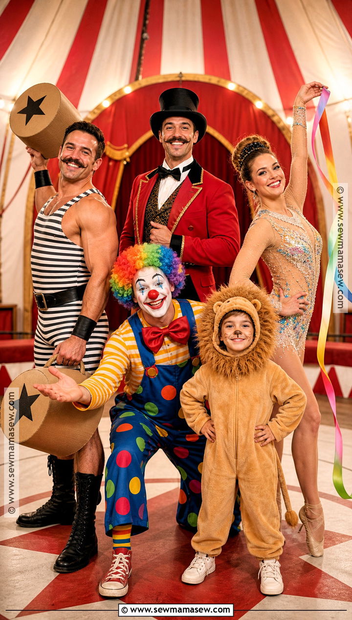 Circus Family Costume - 30 family costumes for 5 halloween
