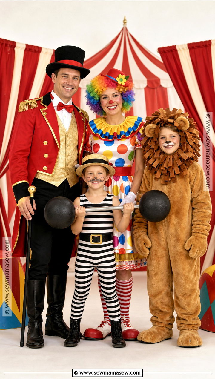 Circus Family Costume - 35 family costumes for four