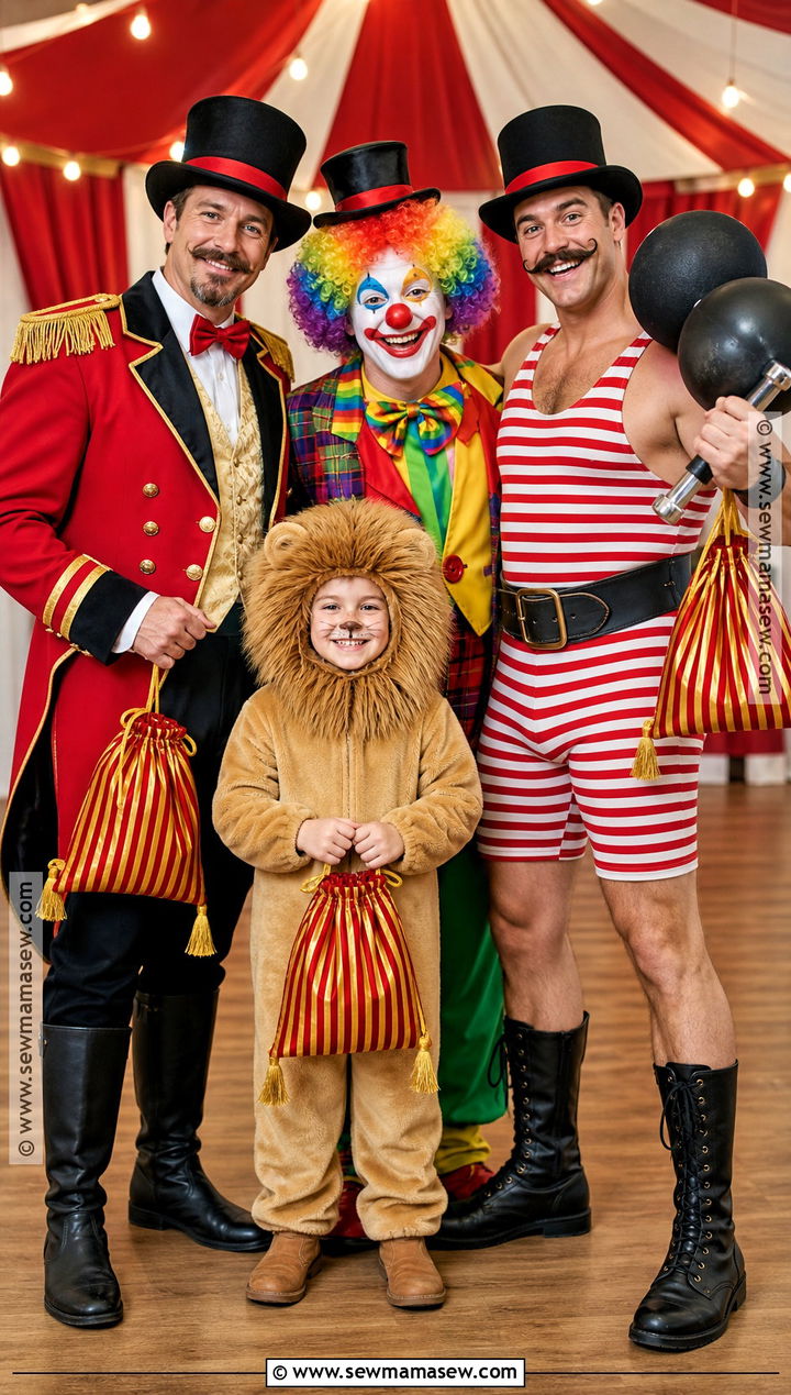 Circus Family Costume - 35 family of four halloween costumes