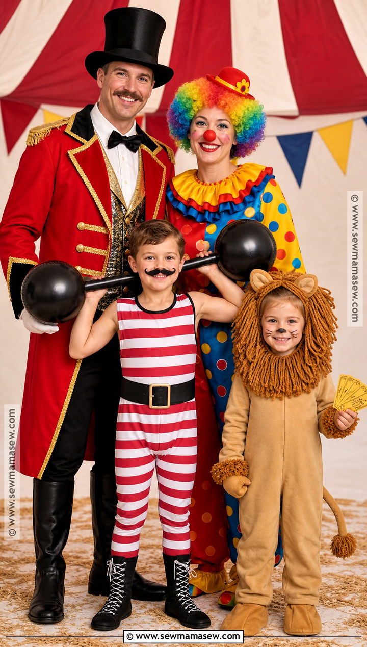 Circus Family Costume - 40 family halloween costumes for 4