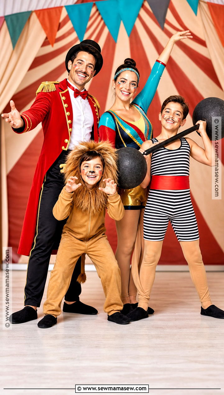 Circus Family Costume - 30 family costume ideas for 4