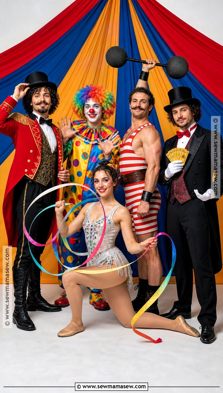 Circus Performer Group Costume - 35 halloween costumes 5 people