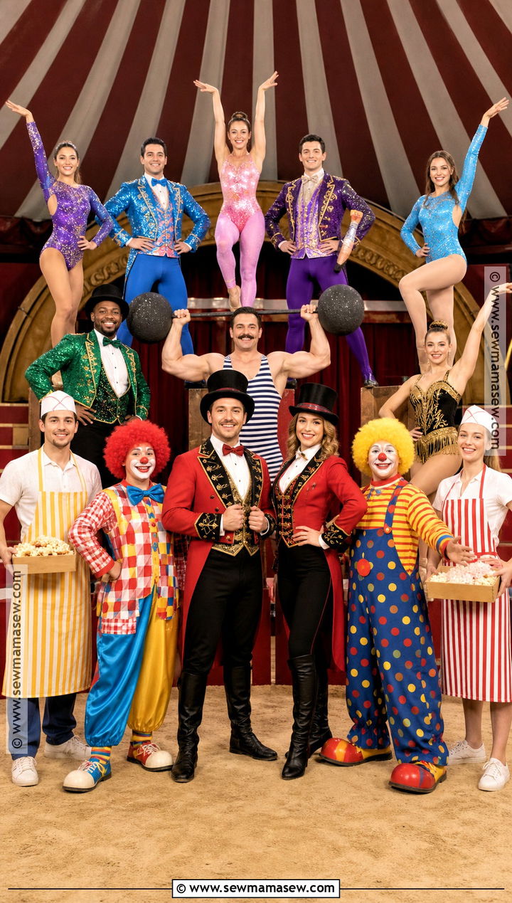 Circus Performer Group Costume - 30 halloween costumes for big groups
