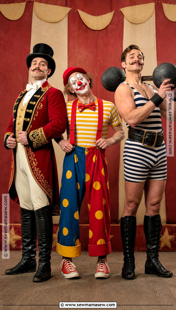 Circus Performer Trio Costume - 45 iconic trio halloween costumes