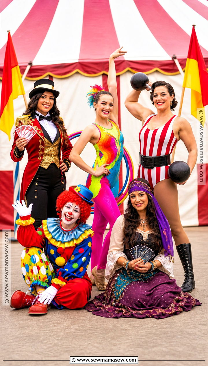Circus Performers Group Costume - 30 Halloween Costumes Women Group