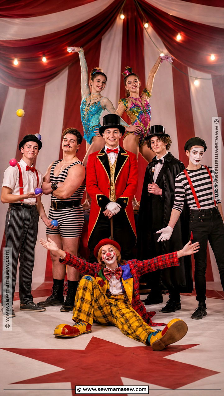 Circus Performers Group Costume - 40 Group Halloween Costumes for Teens