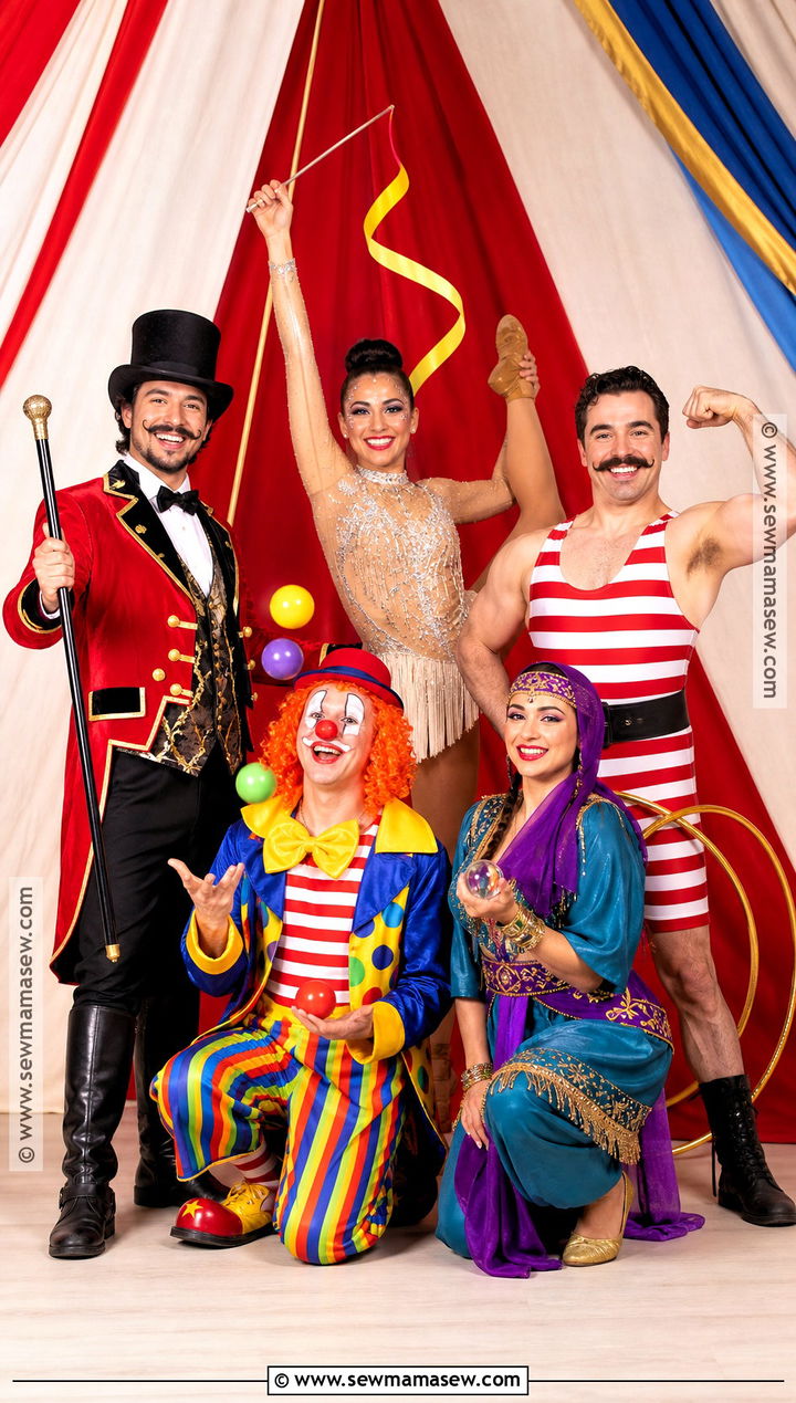 Circus Performers Group Costume - 30 best group halloween costumes
