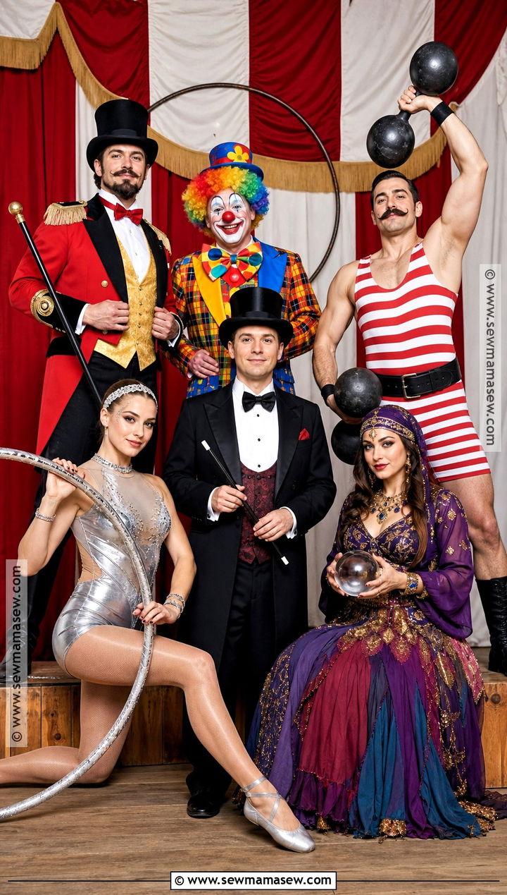 Circus Performers Group Of Six Halloween Costume - 30 group of six halloween costume ideas