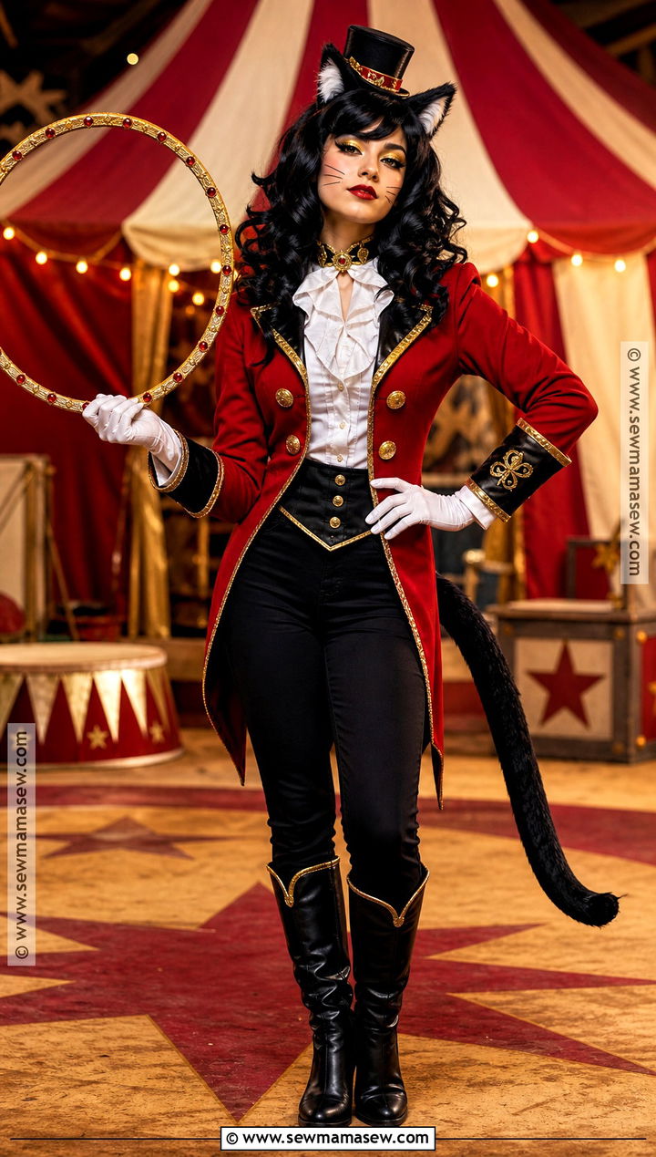 Circus Ringmaster Cat Cosplay - 35 cat cosplay ideas