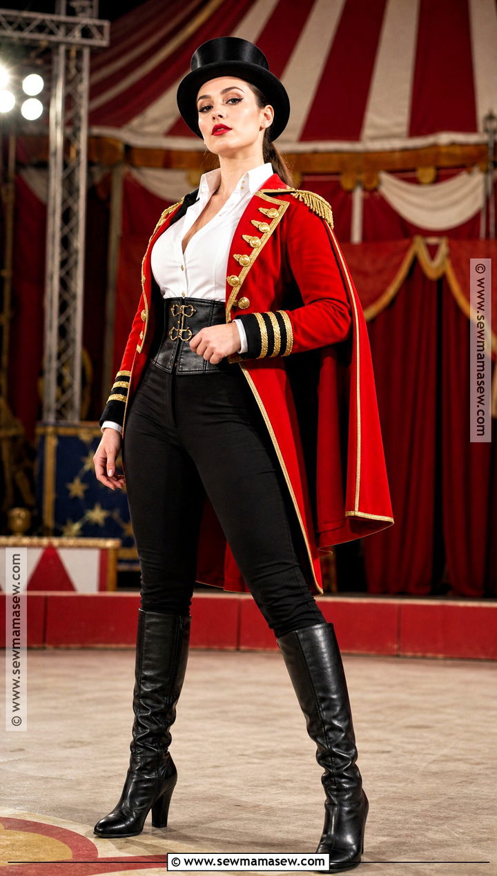 Circus Ringmaster Costume With Red Cape - 30 red cape costume ideas