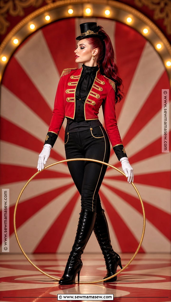 Circus Ringmaster Costume With Red Coat - 30 dark red hair halloween costumes