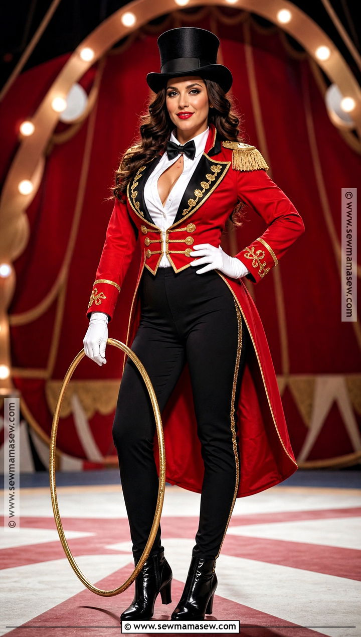 Circus Ringmaster Costume With Red Tailcoat - 30 costume outfits