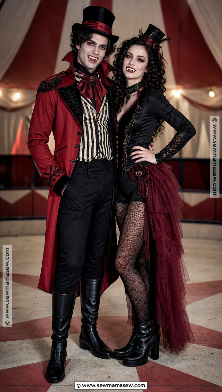 Circus Vampire Couple Costume - 35 vampire costume ideas for couples