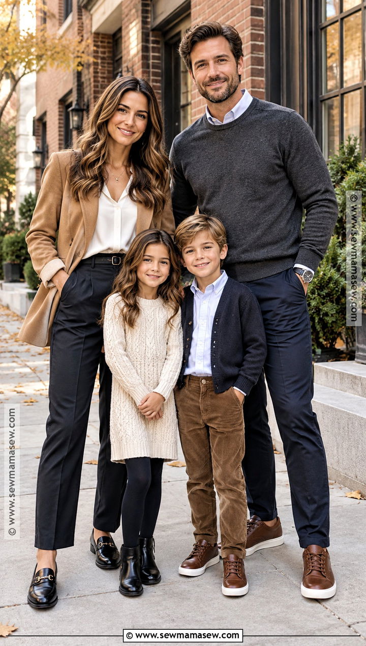 City Fall Family Picture Outfit - 20 fall picture outfits for family