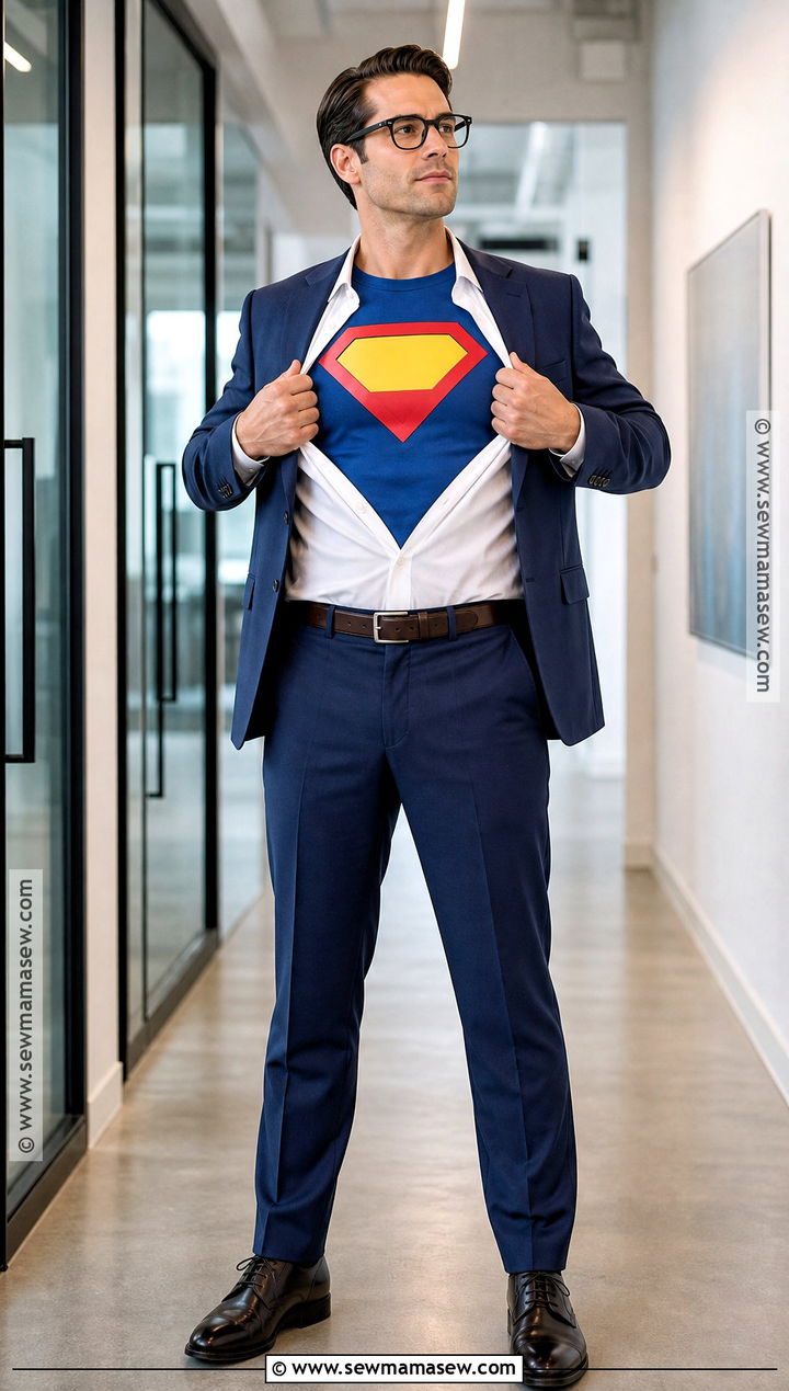 Clark Kent Costume With Office Suit - 35 easy halloween costumes for work