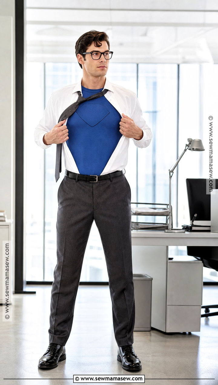 Clark Kent Costume With Superman Shirt - 35 simple halloween costumes for men