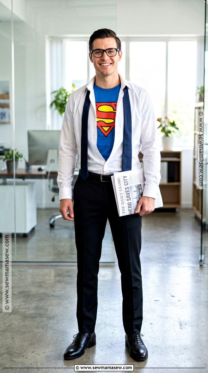 Clark Kent Superman Costume - 30 easy halloween costumes for men