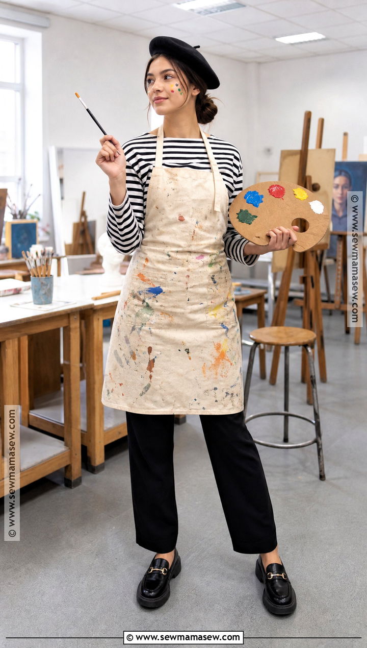 Classic Artist Costume With Paint Palette - 40 school halloween costumes
