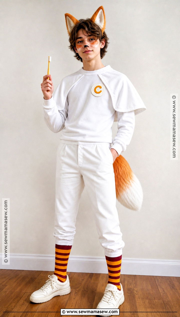 Classic Ash Costume With White Cape - 30 ash fantastic mr fox costume ideas