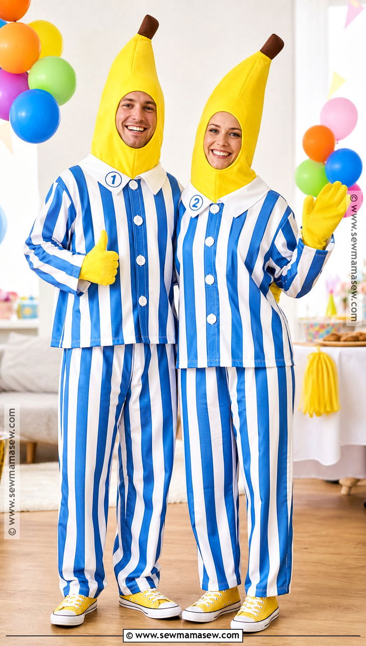 Classic B1 And B2 Bananas In Pajamas Costume - 30 bananas in pajamas costume