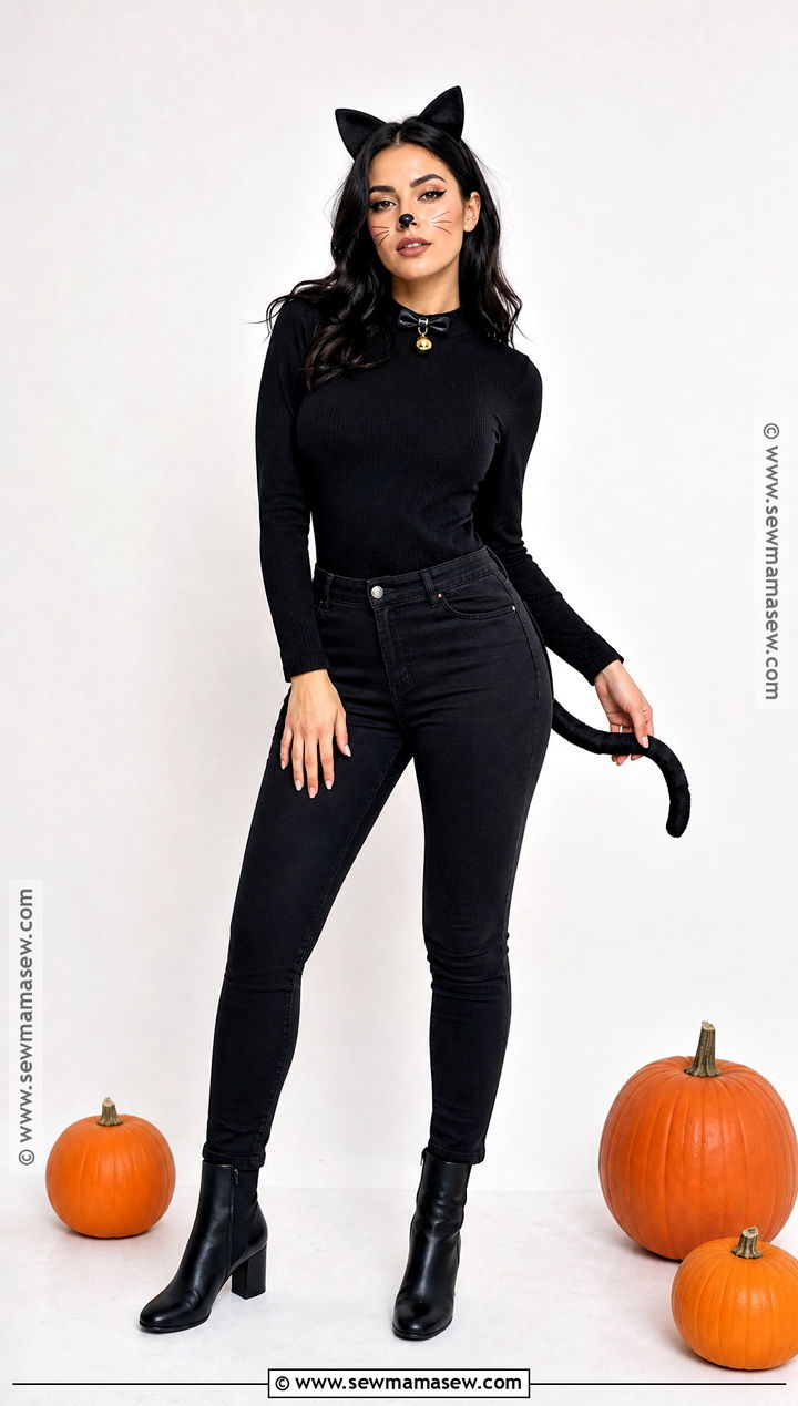 Classic Black Cat Costume - 50 easy costume ideas