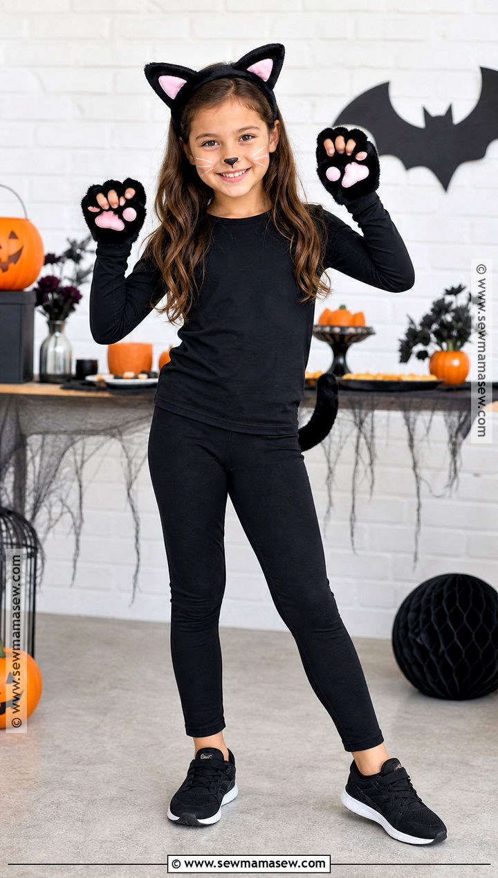 Classic Black Cat Costume - 30 cat costume ideas for kids