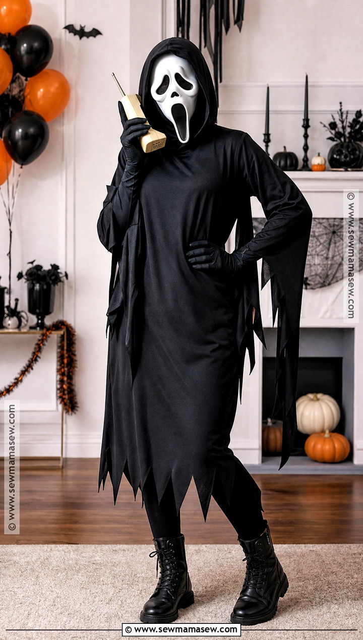 Classic Black Ghostface Costume - 35 ghostface costume ideas for women