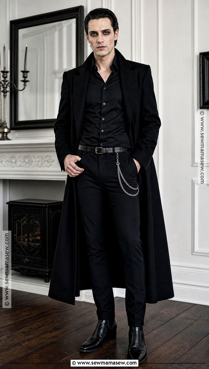 Classic Black Vampire Outfit - 40 vampire outfit ideas for men
