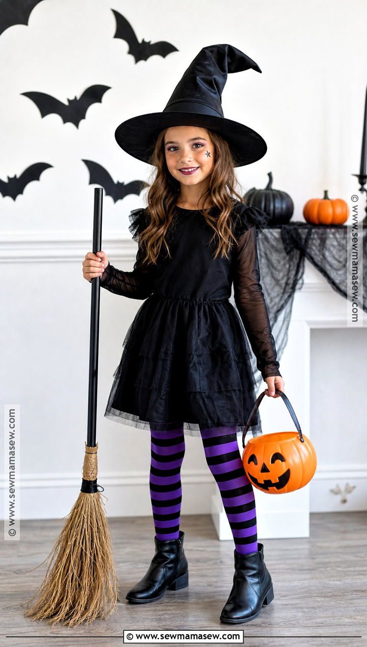 Classic Black Witch Costume - 30 kids witch costume ideas