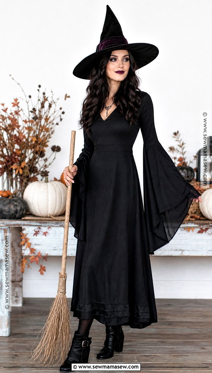 Classic Black Witch Costume - 40 witch costumes for women