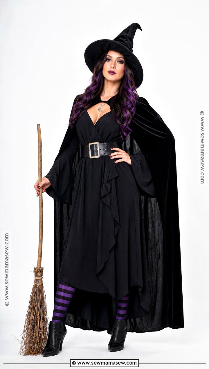 Classic Black Witch Halloween Dress - 30 halloween dress ideas