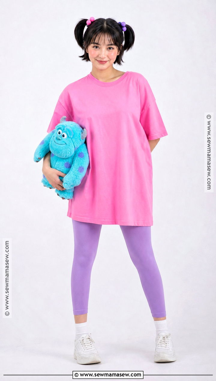 Classic Boo Costume With Pink Shirt - 35 boo monsters inc costume ideas