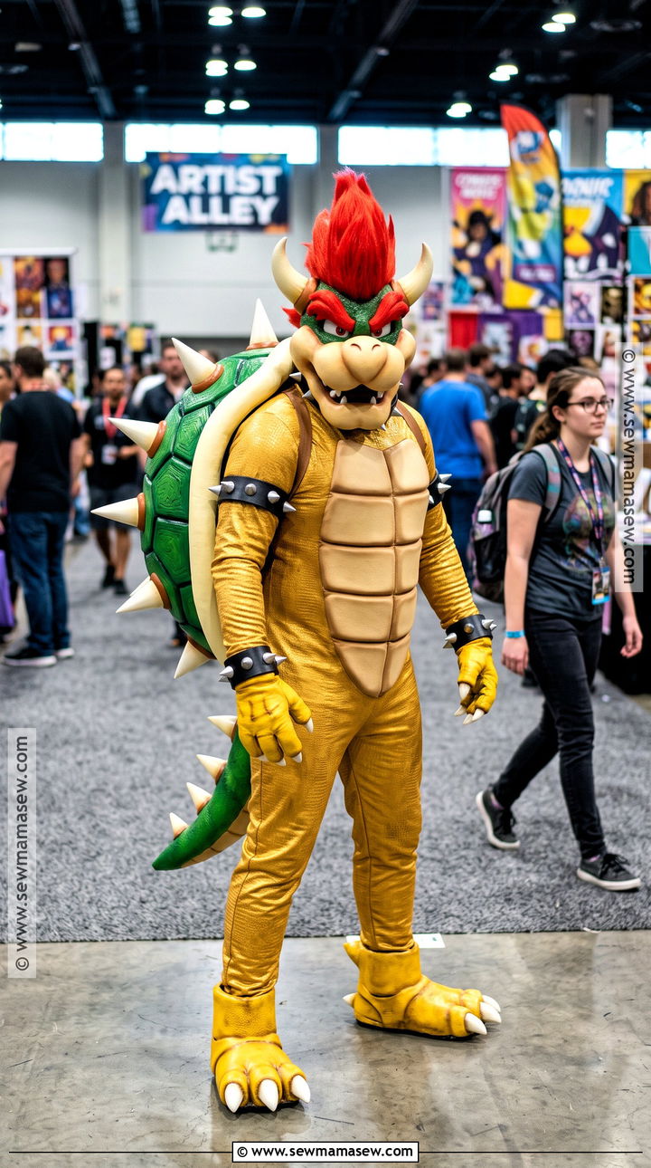 Classic Bowser Cosplay With Spiked Shell - 30 bowser cosplay ideas