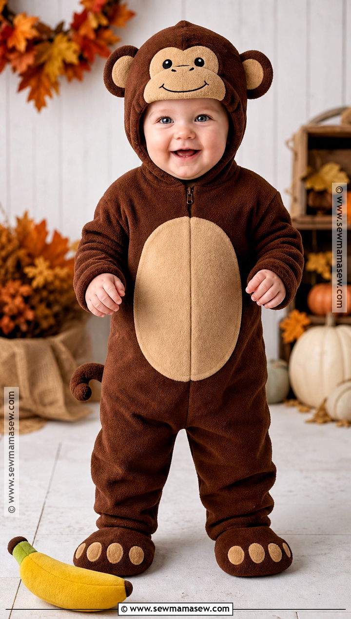 Classic Brown Baby Monkey Costume - 30 baby monkey costume ideas