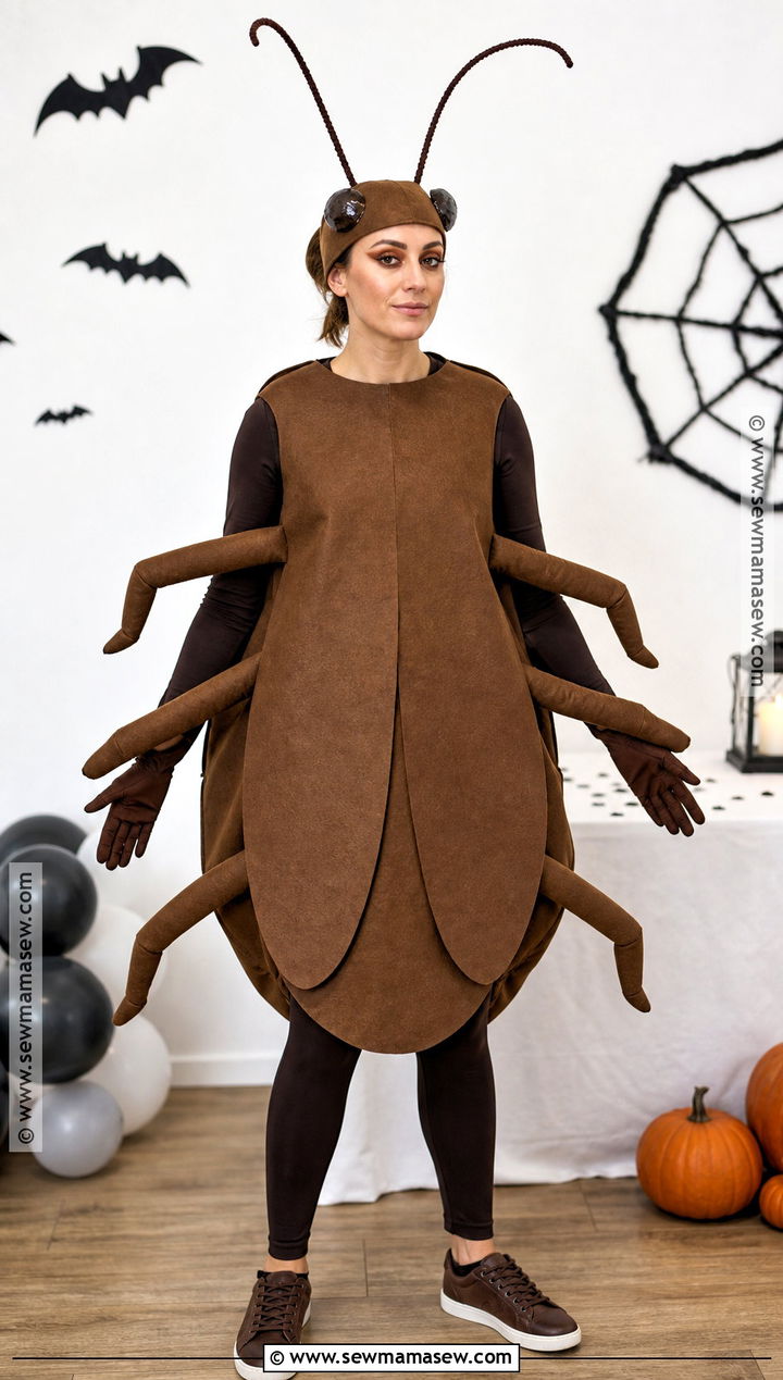 Classic Brown Cockroach Costume - 30 Cockroach Costume Ideas